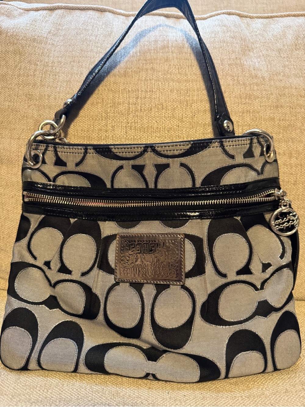 Coach Poppy Lurex Shoulder Bag